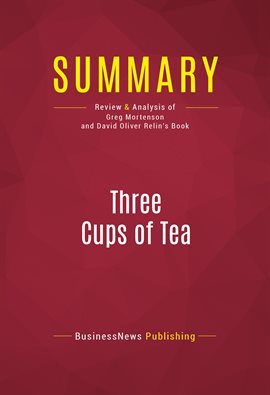 Cover image for Summary: Three Cups of Tea