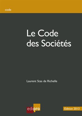 Cover image for Le code des sociétés