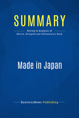 Cover image for Summary: Made in Japan