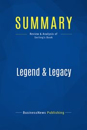 Summary: legend & legacy. Review and Analysis of Serling's Book cover image