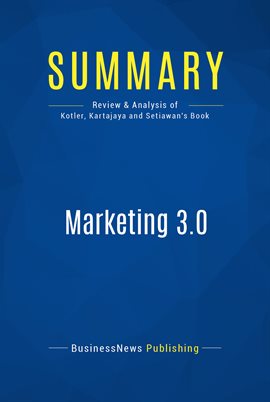 Cover image for Summary: Marketing 3.0
