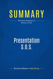 Summary: presentation s.o.s.. Review and Analysis of Wiskup's Book cover image