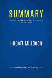Summary: rupert murdoch. Review and Analysis of Tuccille's Book cover image