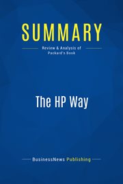 Book presentation : the HP way by David Packard cover image