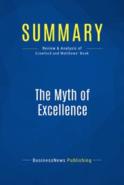 The myth of excellence by Fred Crawford & Ryan Mathews cover image