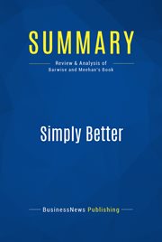 Summary: simply better. Review and Analysis of Barwise and Meehan's Book cover image