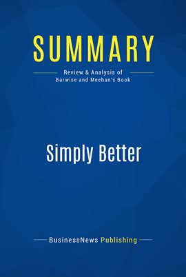 Cover image for Summary: Simply Better