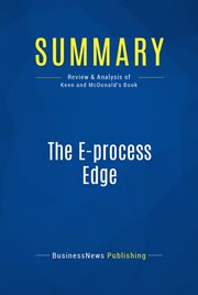 Summary: the e-process edge. Review and Analysis of Keen and Mcdonald's Book cover image