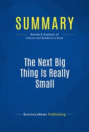 Summary : The next big thing is really small cover image