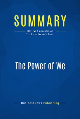 Cover image for Summary: The Power of We