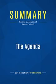 Summary: the agenda. Review and Analysis of Hammer's Book cover image