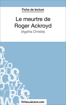 Cover image for Le meurtre de Roger Ackroyd