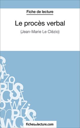 Cover image for Le procès verbal