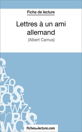 Cover image for Lettres à un ami allemand