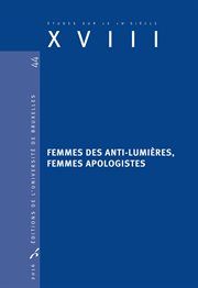 Femmes des anti-lumières, femmes apologistes. Histoire littéraire cover image