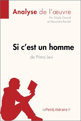 Cover image for Si c'est un homme de Primo Levi (Analyse de l'œuvre)