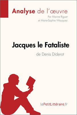 Cover image for Jacques le Fataliste de Denis Diderot (Analyse de l'oeuvre)