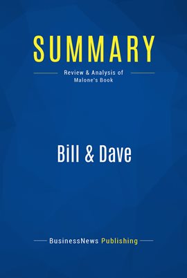 Cover image for Summary: Bill & Dave