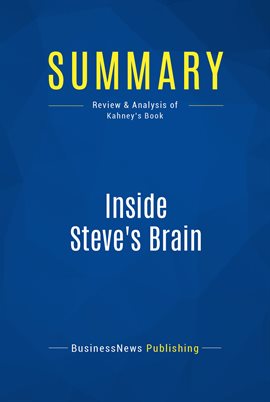 Cover image for Summary: Inside Steve's Brain