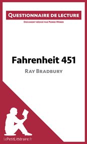 Fahrenheit 451 de ray bradbury. Questionnaire de lecture cover image