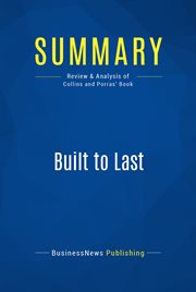 Built to last : successful habits of visionary companies cover image
