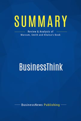 Cover image for Summary: BusinessThink