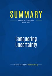 Summary: conquering uncertainty. Review and Analysis of Modis' Book cover image