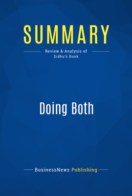 Cover image for Summary: Doing Both