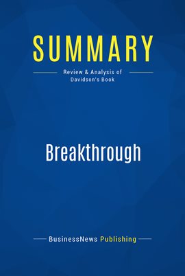 Cover image for Summary: Breakthrough