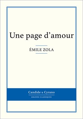 Cover image for Une page d'amour