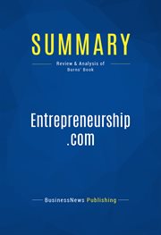 Summary: entrepreneurship.com. Review and Analysis of Burns' Book cover image