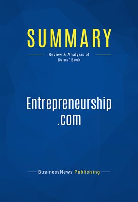 Cover image for Summary: Entrepreneurship.com