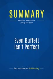 Summary: even buffett isn't perfect. Review and Analysis of Janjigian's Book cover image