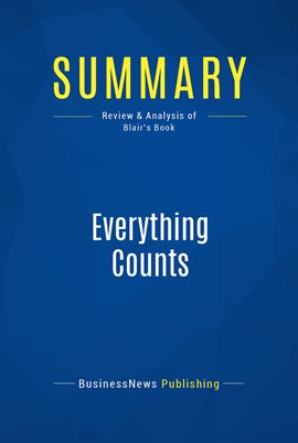 Cover image for Summary: Everything Counts