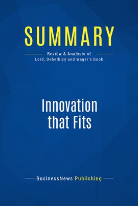 Cover image for Summary: Innovation That Fits
