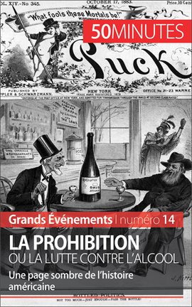 Cover image for La Prohibition ou la lutte contre l'alcool
