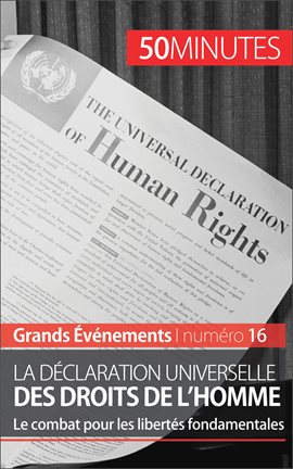 Cover image for La Déclaration universelle des droits de l'homme