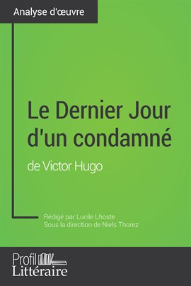 Cover image for Le Dernier Jour d'un condamné de Victor Hugo