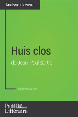 Cover image for Huis clos de Jean-Paul Sartre (Analyse approfondie)