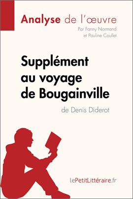 Cover image for Supplément au voyage de Bougainville de Denis Diderot (Analyse de l'oeuvre)
