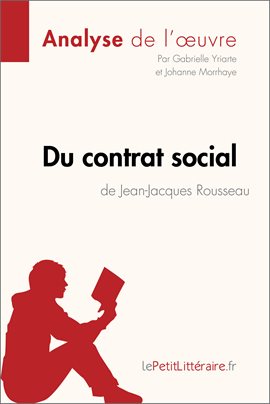 Cover image for Du contrat social de Jean-Jacques Rousseau (Analyse de l'oeuvre)