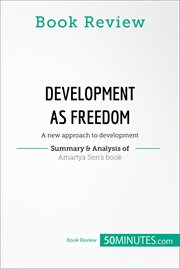 Book review: development as freedom by amartya sen. A new approach to development cover image
