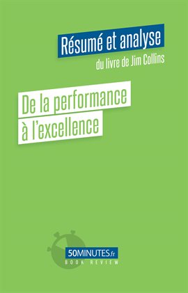 Cover image for De la performance à l'excellence