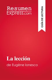 La lección : de Eugène Ionesco cover image