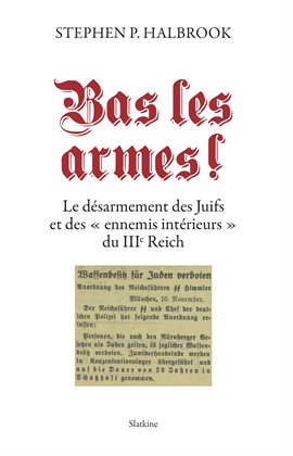 Cover image for Bas les armes!