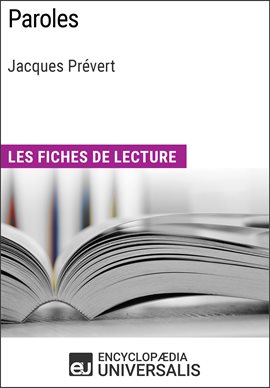 Cover image for Paroles de Jacques Prévert