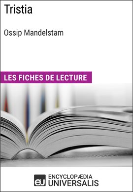 Cover image for Tristia d'Ossip Mandelstam