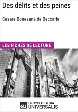 Cover image for Des délits et des peines de Cesare Beccaria