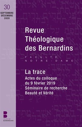 Cover image for Revue théologique des Bernardins - Tome 30