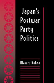 Japan's Postwar Party Politics cover image